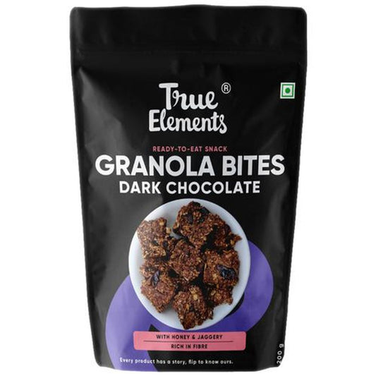 Granola Bites Dark Chocolate - With Honey & Jaggery, Rich In Fibre