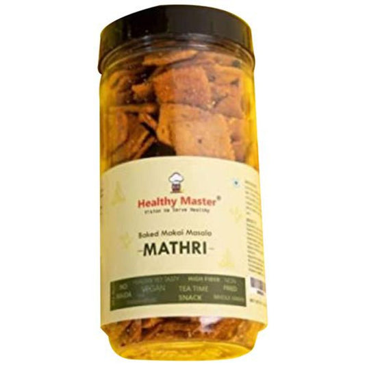 Baked Makai Masala Mathri - Vegan Snack