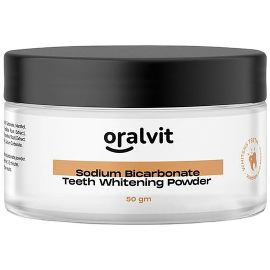 Sodium Bicarbonate Teeth Whitening Powder With Peppermint Oil - Enamel Safe & Fresh Breath