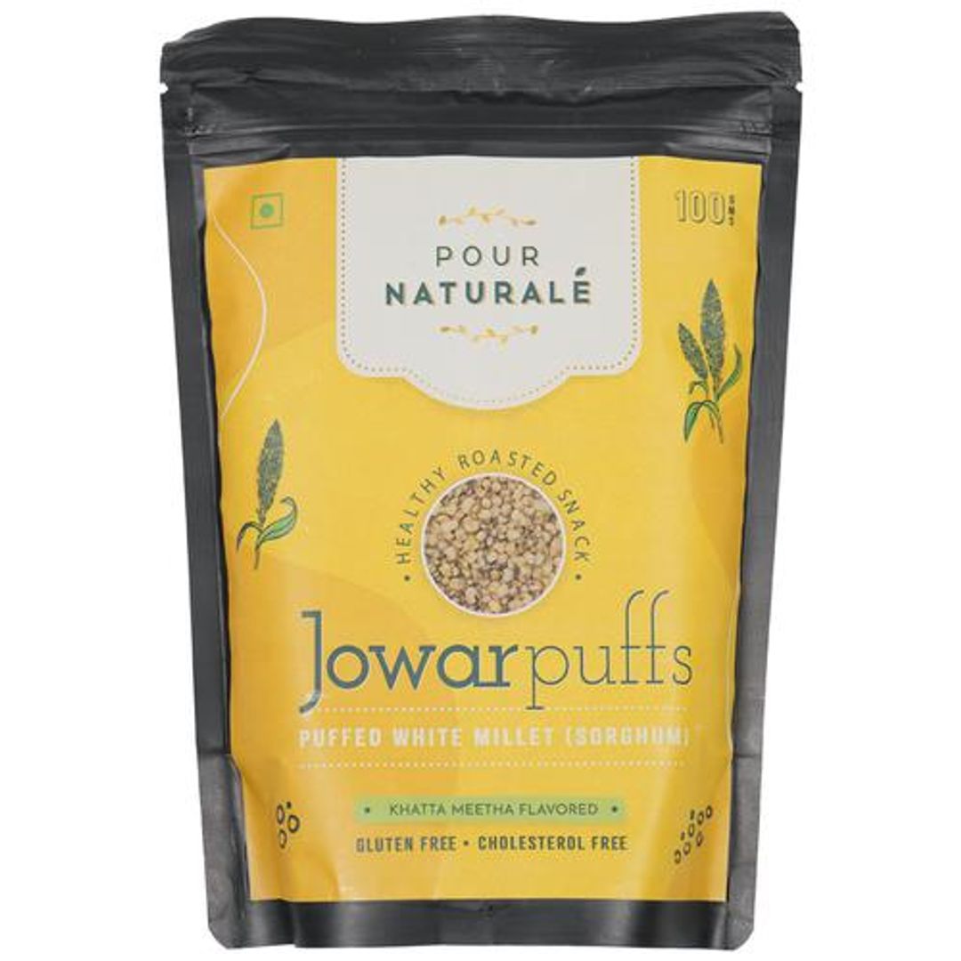 Jowar Puff Healthy Roasted Snack - Khatta Meetha Flavour, Gluten Free