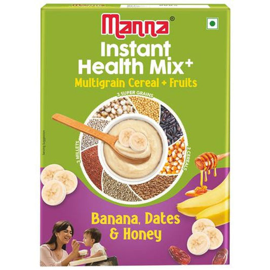 Instant Health Mix+ - Multigrain Cereal & Fruits, Ready To Eat, No Preservatives