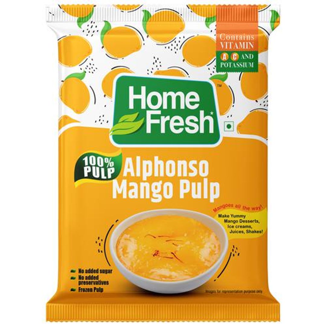 Alphonso Mango Pulp - Sweetened, No Added Sugar