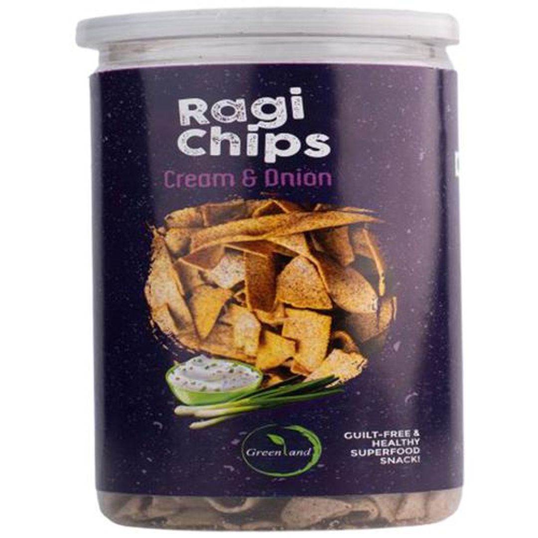 Ragi Chips - Cream & Onion Flavour, Healthy Snacks