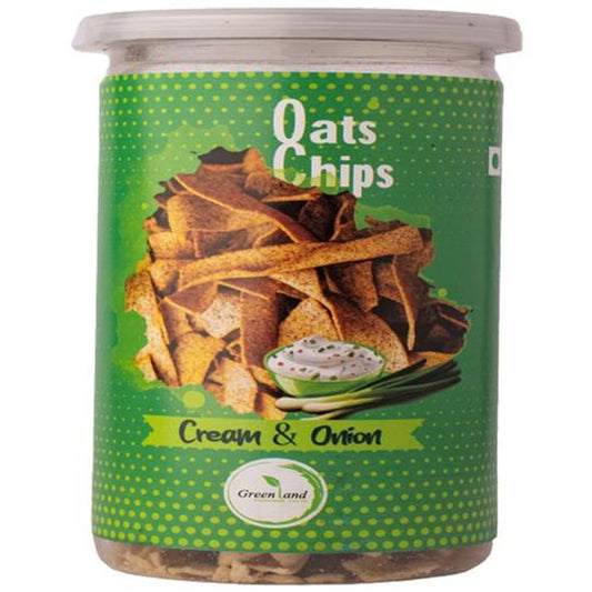 Oats Chips - Cream & Onion Flavour, Rich In Dietary Fibre