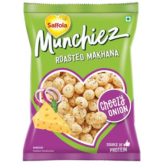 Munchiez Roasted Makhana - Cheezy Onion, Rich Source Of Protein