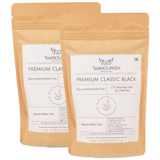 Premium Classic Black Tea - CTC Blended With 15% Leaf Tea, No Artificial Colours