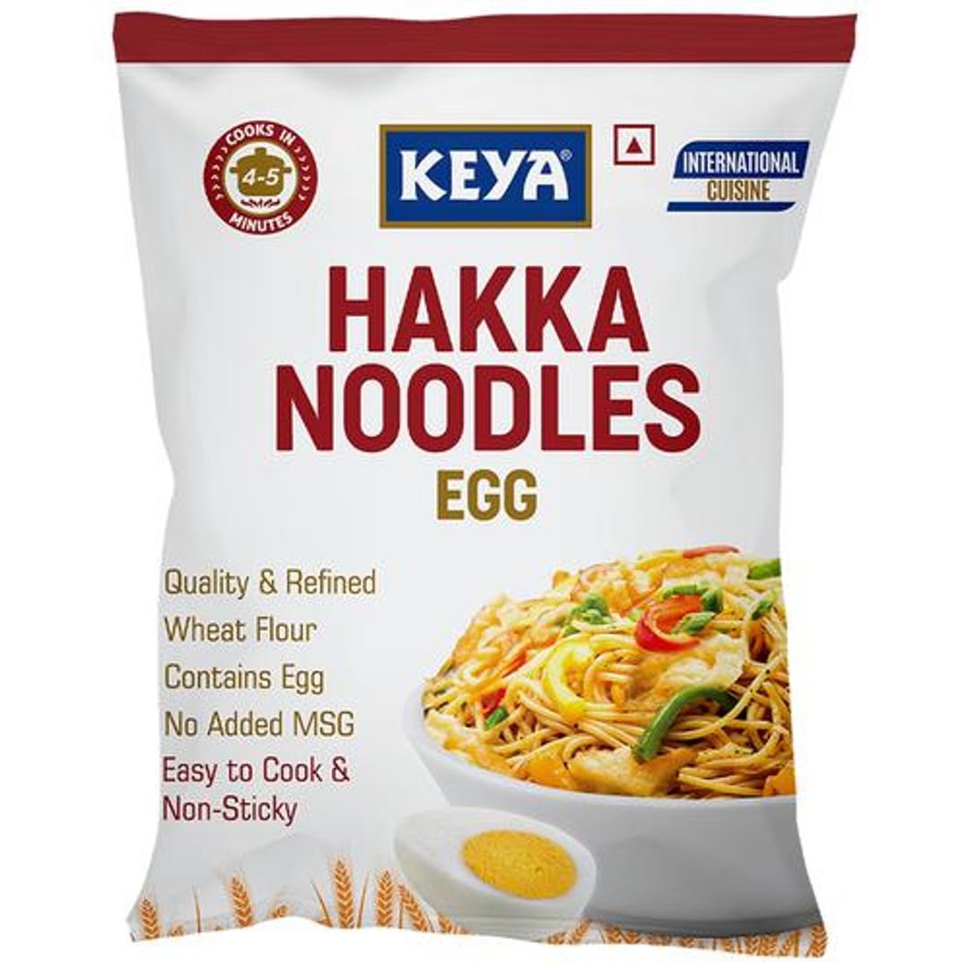 Egg Hakka Noodle - Refined Wheat Flour, Easy To Cook & Non-Sticky, Contains Egg