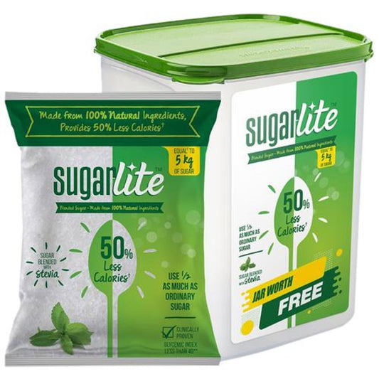 Blened Sugar With Stevia - 50% Less Calories