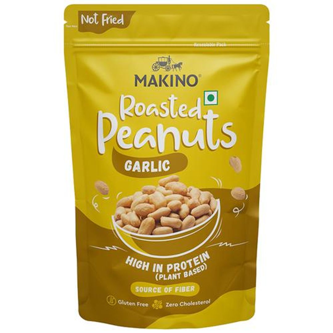 Roasted Peanuts - Garlic, High In Protein, Source Of Fiber