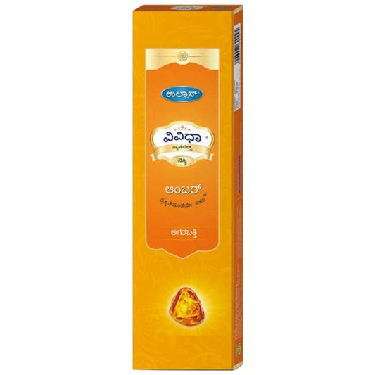 Vividha Naturals Amber Incense Sticks - Exotic Fragrance