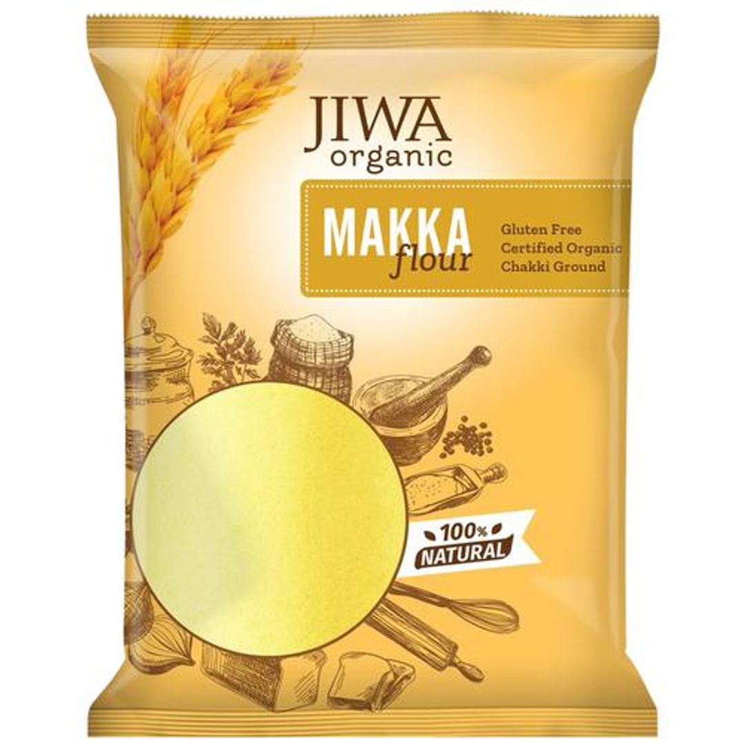 Organic Makka Atta/Corn Flour - 100% Natural & Gluten Free