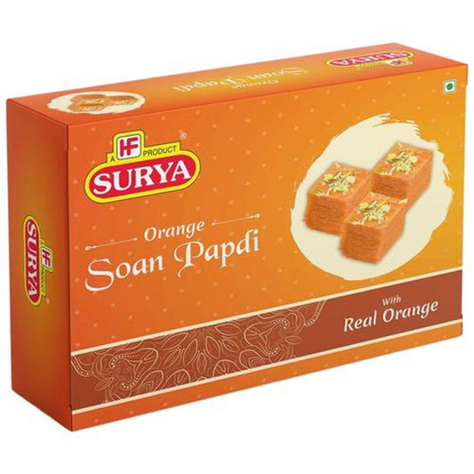 Soan Papdi - Orange, Indian Sweet