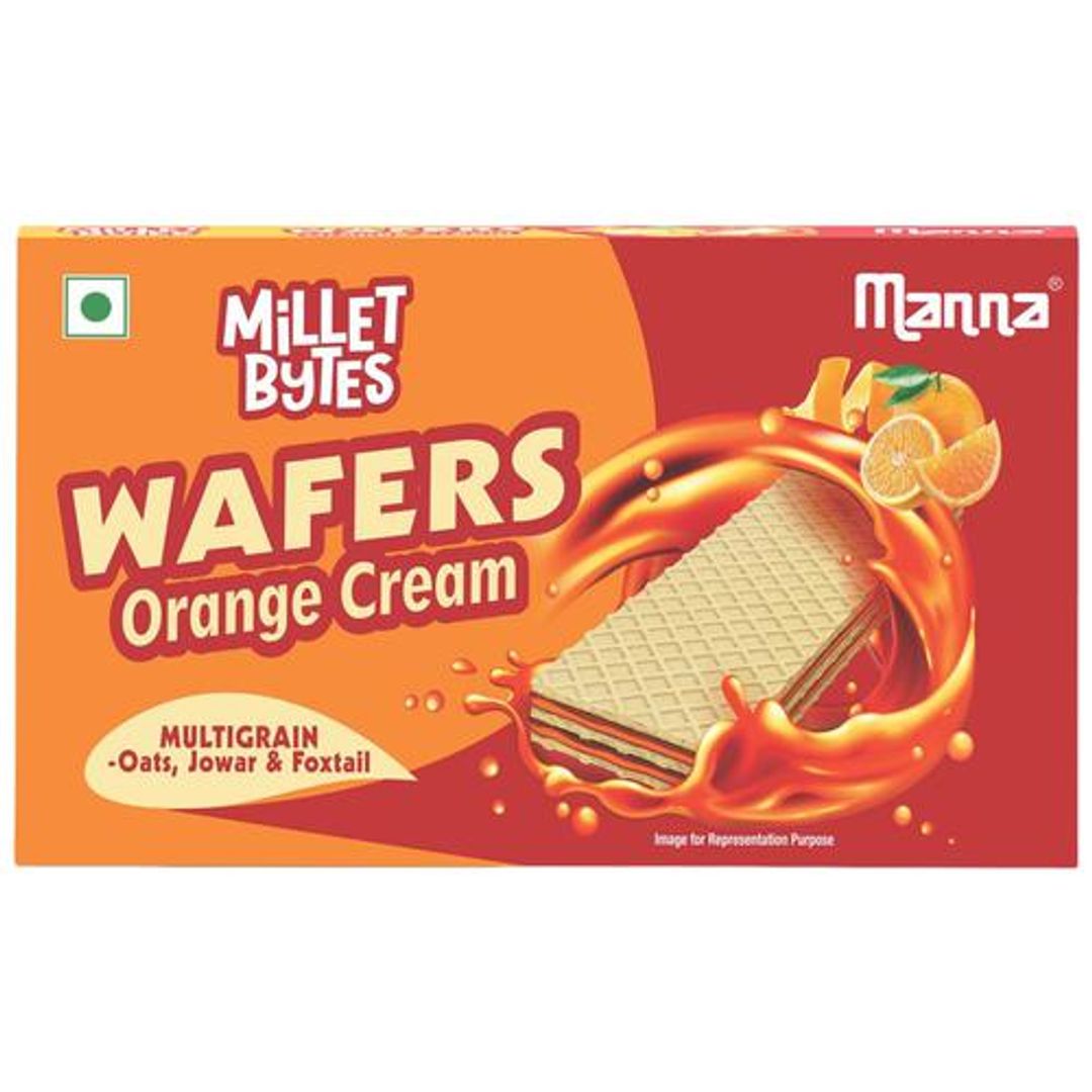 Millet Bytes - Multigrain Wafers, Orange Cream