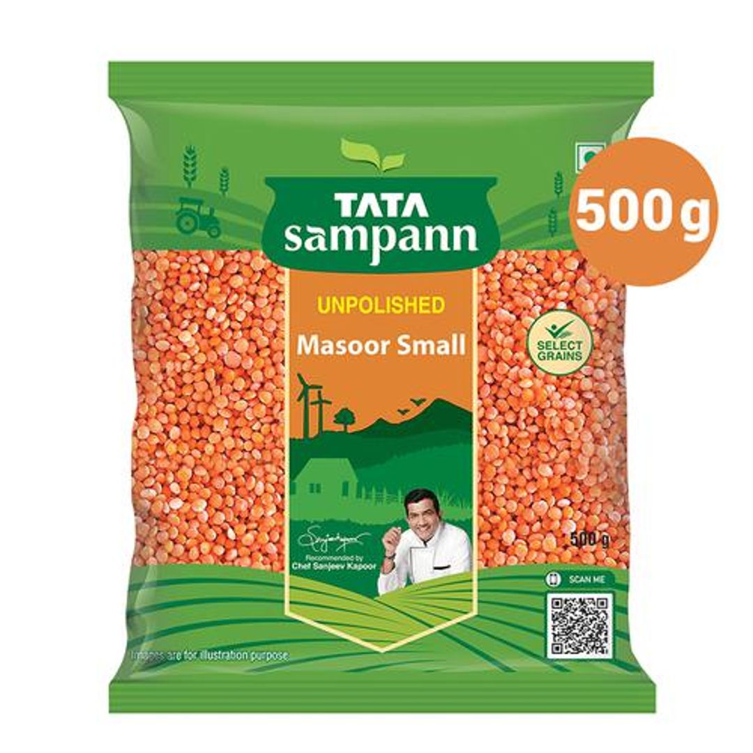 Unpolished Masoor Dal - Small Size