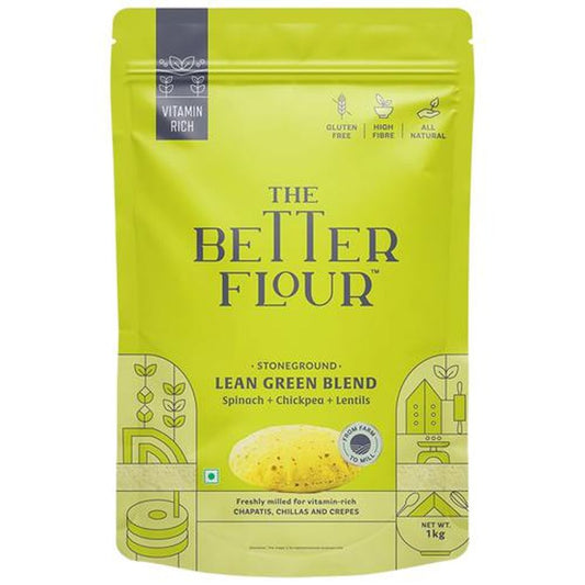 Lean Green Blend Flour - Stoneground, Spinach, Chickpea, Lentils