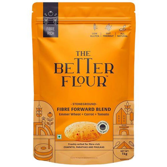 Fibre Forward Blend Flour - Stoneground, Emmer Wheat, Carrot, Tomato