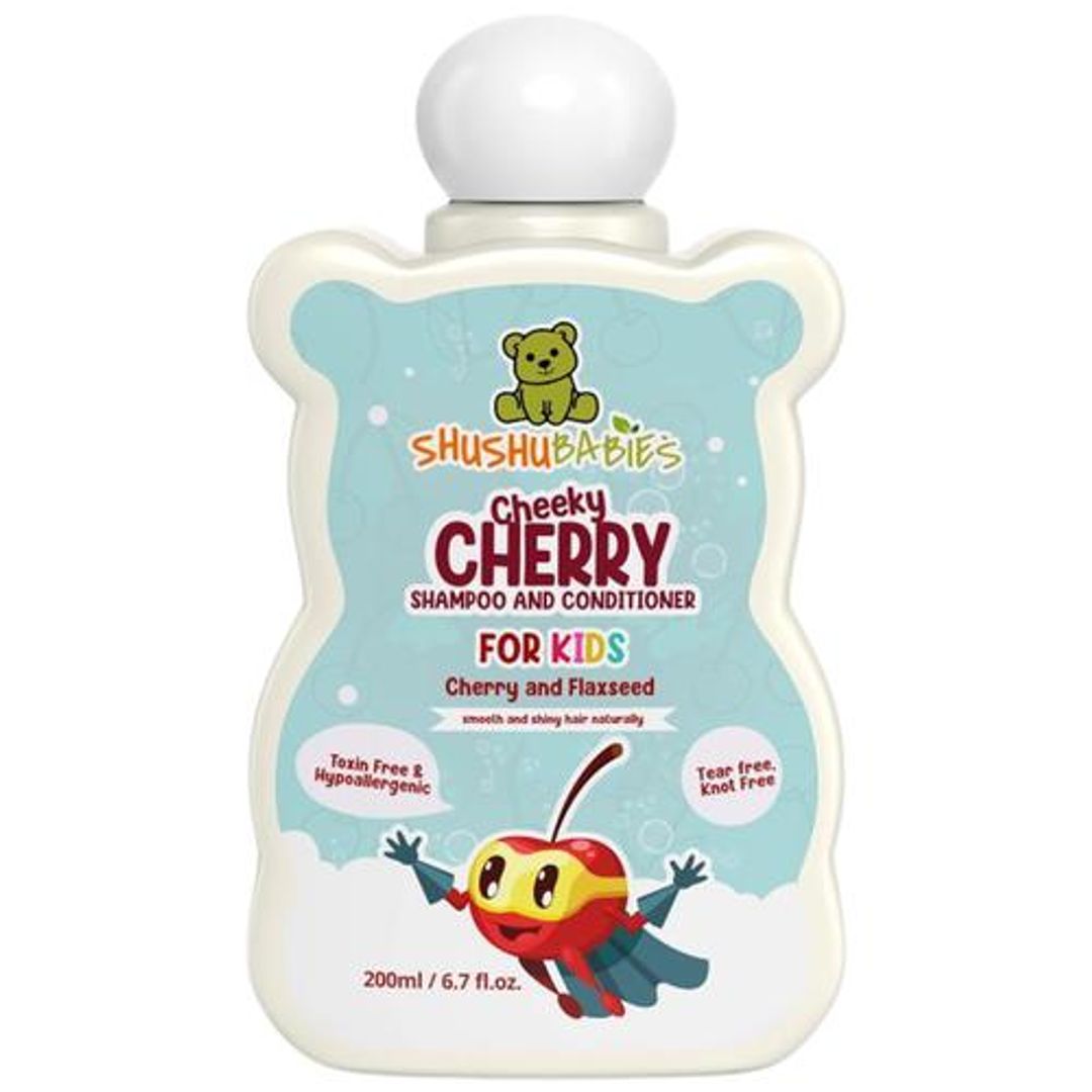 Cheeky Cherry Shampoo - Conditioner For Kids With Cherry & Flaxseed