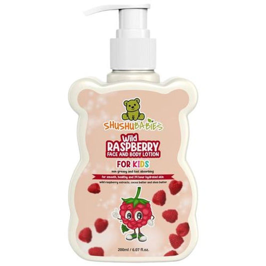 Wild Raspberry Face & Body Lotion For Kids With Raspberry, Shea Butter, & Cocoa Butter