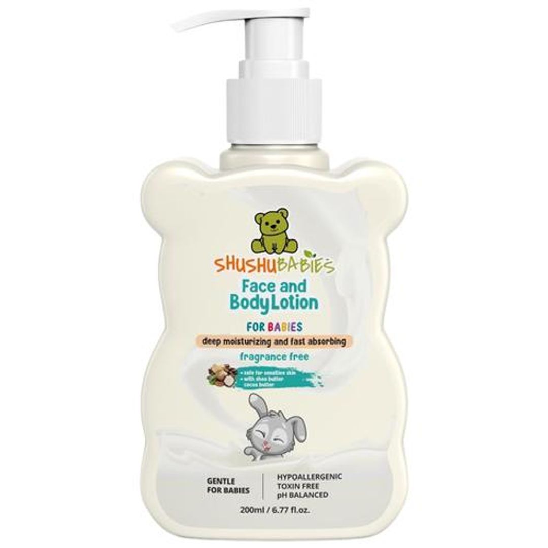 Fragrance Free Face & Body Lotion For Babies