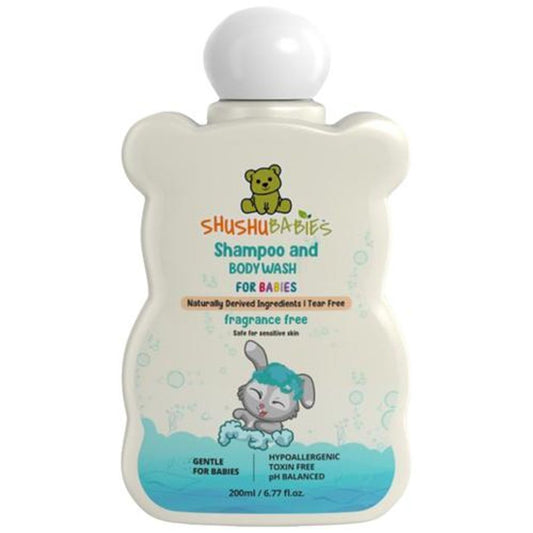 Fragrance Free Shampoo & Body Wash For Babies With Sensitive Skin, Fragrance Free