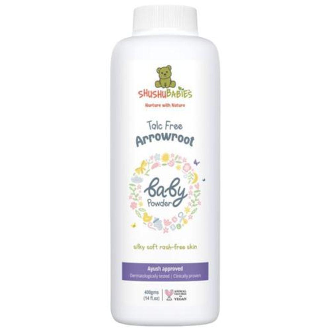 Talc Free Arrowroot Baby Powder For Silk Soft Rash Free Skin