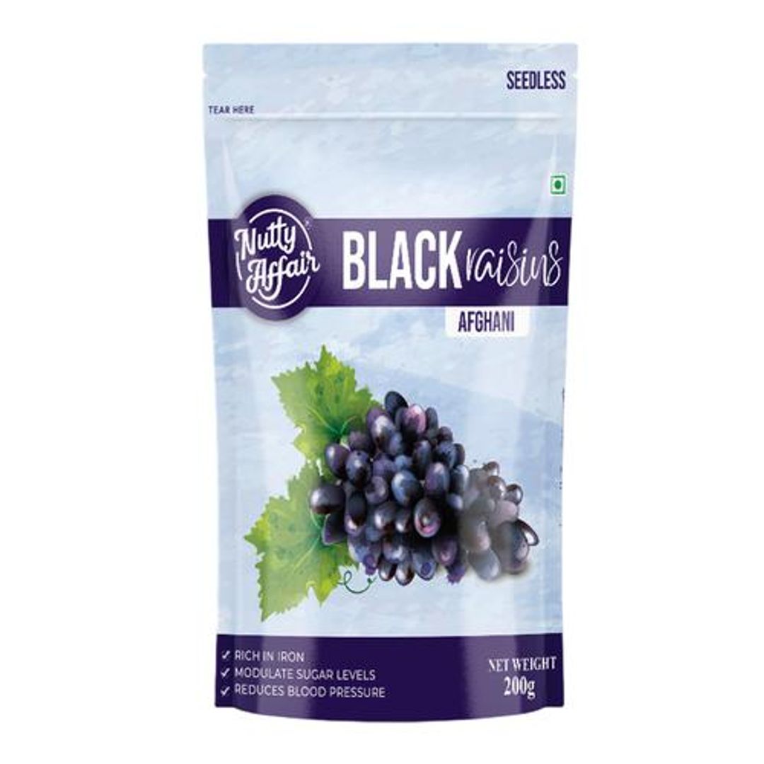 Afghani Black Raisins - Seedless