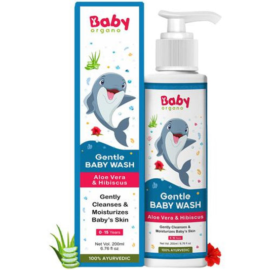 Gentle Baby Wash With Aloe Vera & Hibiscus For Kids 0 - 15 Years