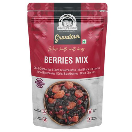 Berries Mix Of All Dried Cranberries, Strawberries, Black Currant, Blueberries, Blackberries, Cherries