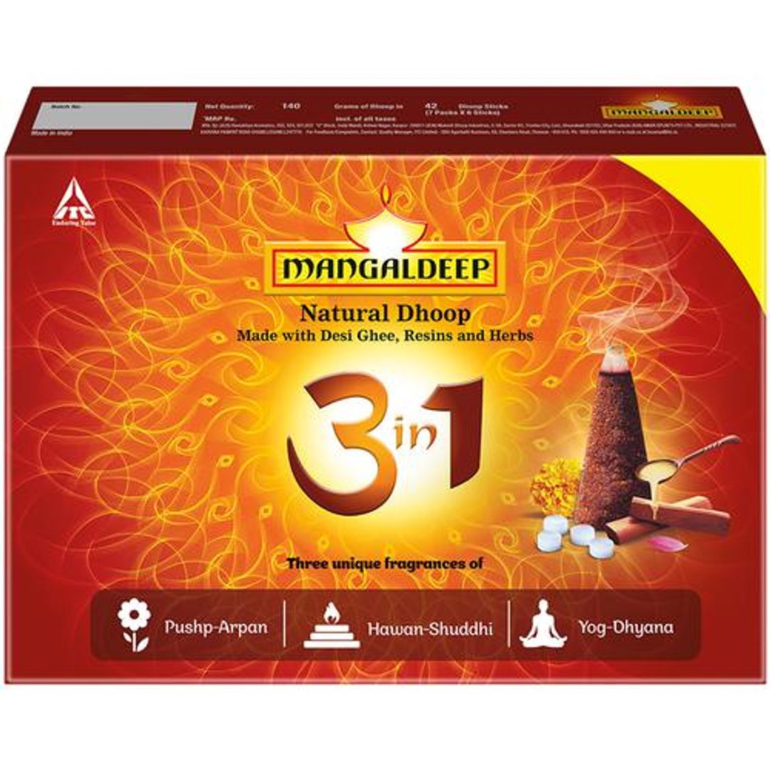 3 In 1 Dhoop - Made With Desi Ghee, Resins & Herbs