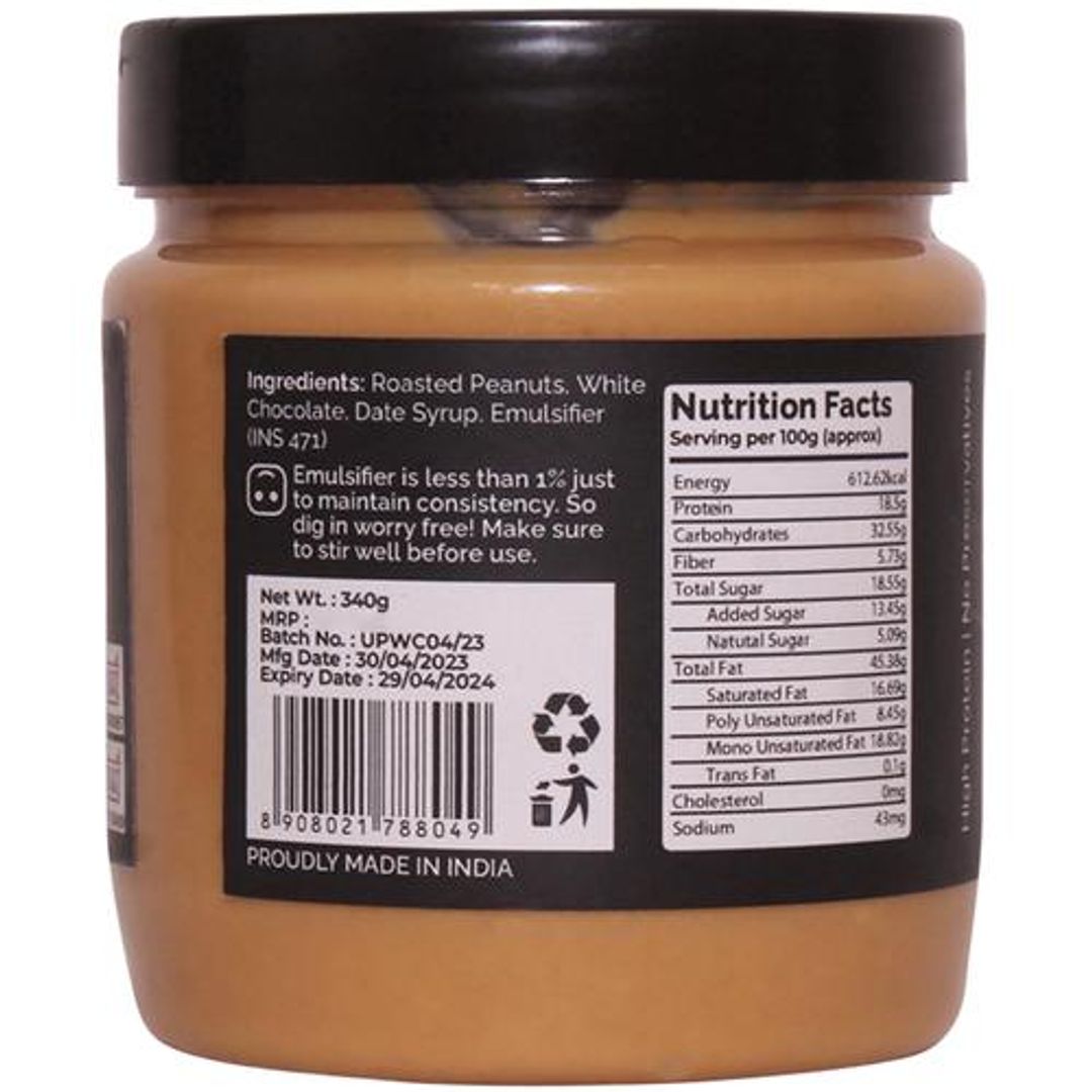 Silky White Chocolate Peanut Butter - Creamy, High Protein, No Palm Oil