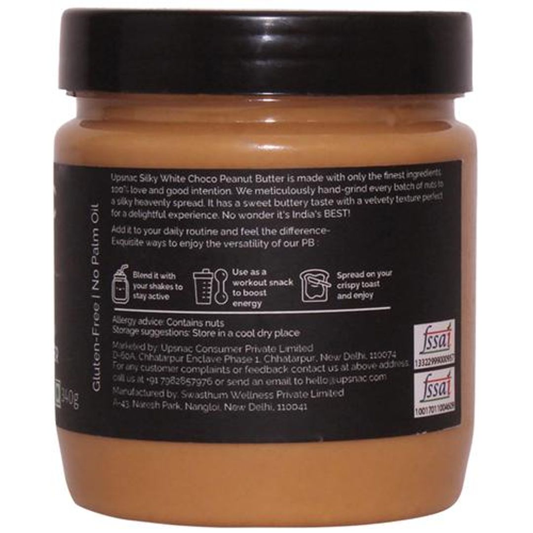 Silky White Chocolate Peanut Butter - Creamy, High Protein, No Palm Oil