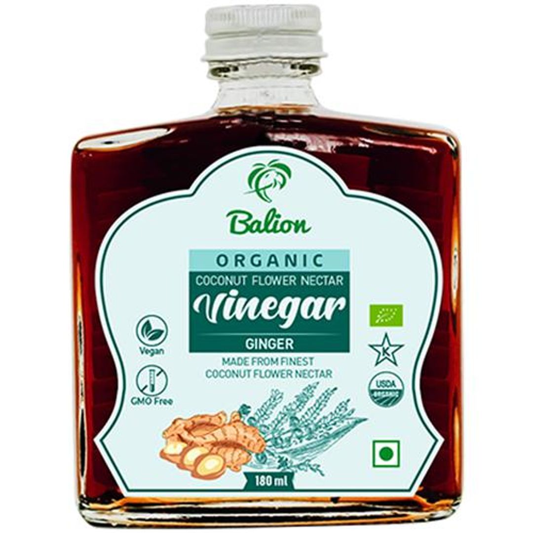 Organic Coconut Flower Nectar Vinegar Ginger