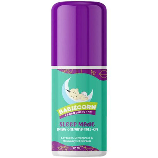 Baby Sleep Mode Calming Roll-On | 100% Ayurvedic With Natural Extracts of Lavender, Turmeric, Saffron, Lemongrass, etc | Soothes and Relaxes Baby | 40 ml