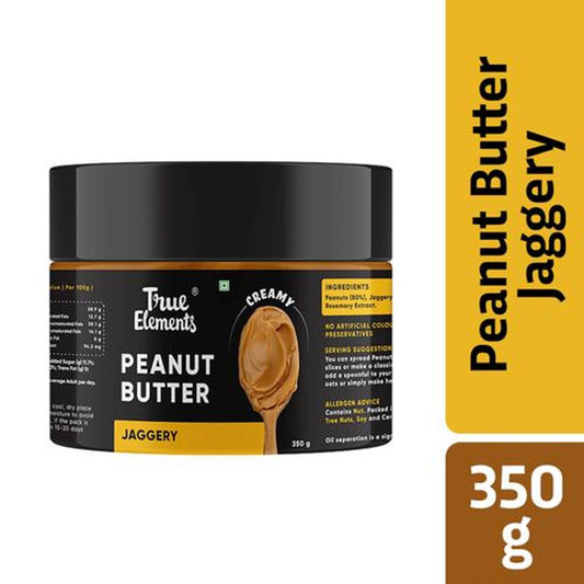 Peanut Butter Jaggery - No Preservatives, 100% Natural, Creamy, No Palm Oil Or Vegetable Fat