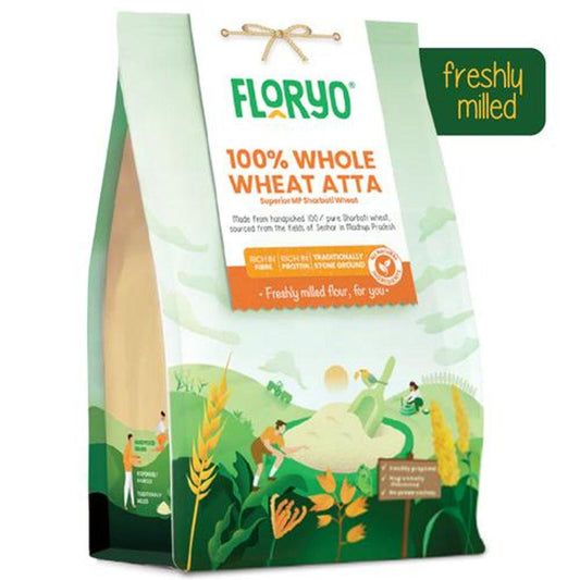 100% Whole MP Sharbati Wheat Atta