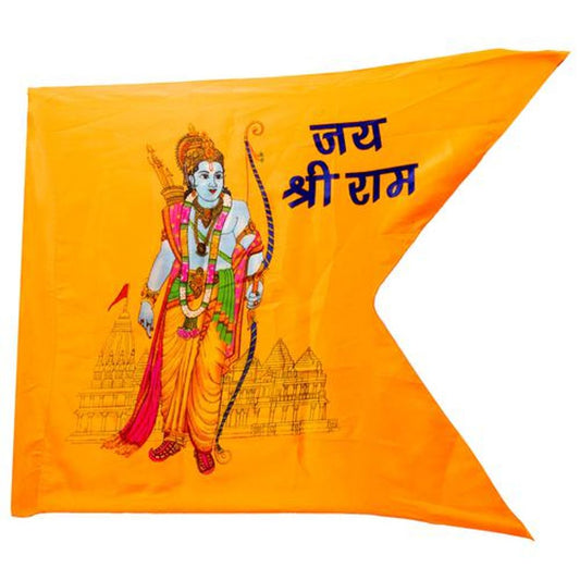 Jai Shree Ram Cloth Flag, 51x76 cm