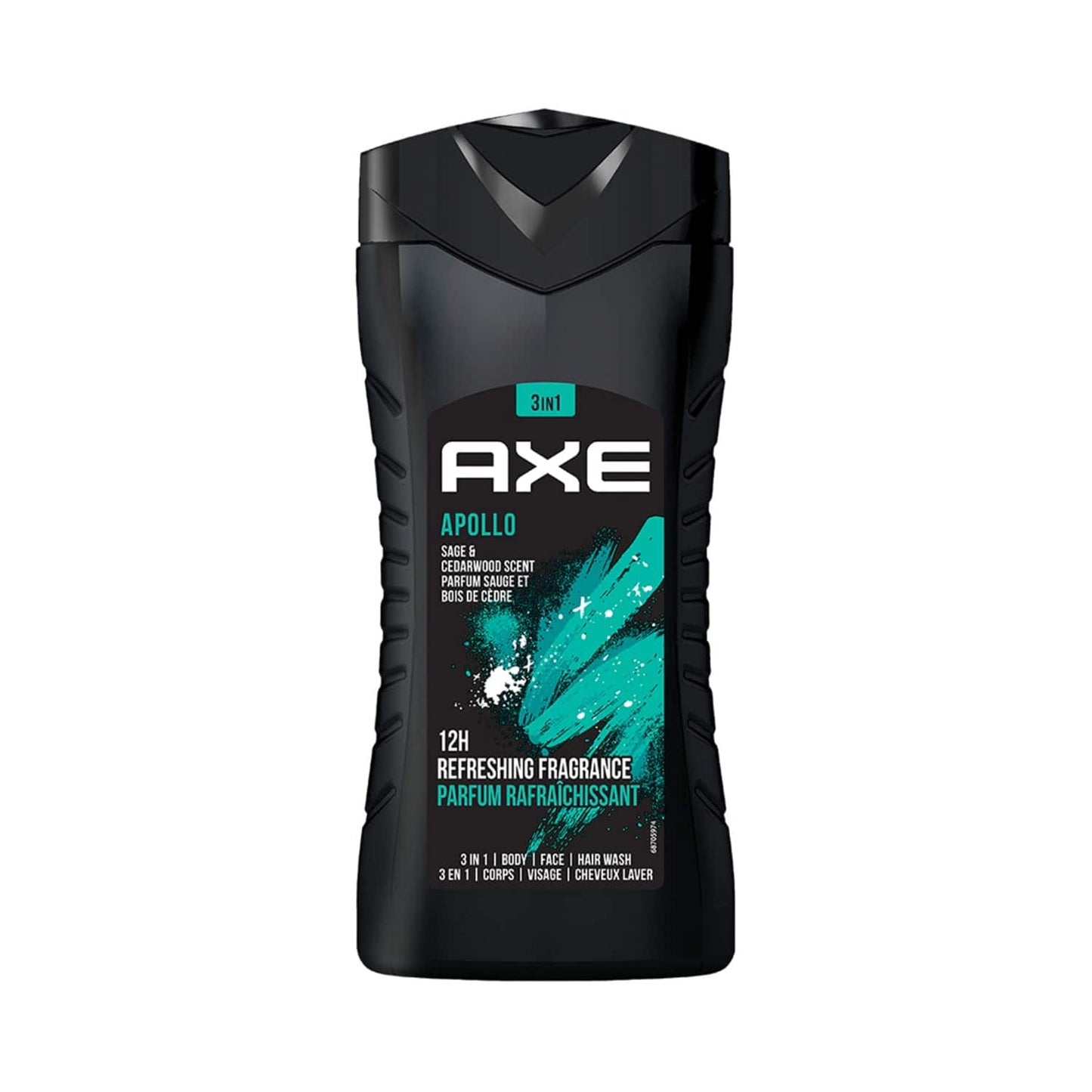 AXE Africa (250ml) & Apollo (250ml) 3 In 1 Body Face & Hair Wash For Men Long Lasting Combo