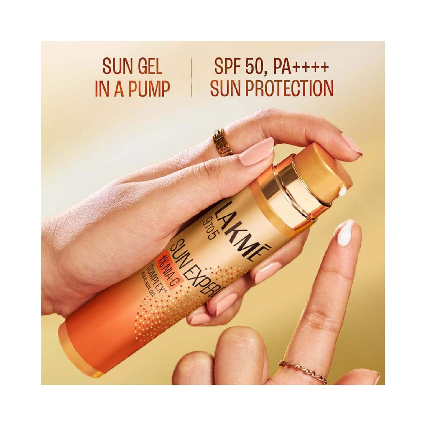 Lakme Sun Expert 1% Nia, Vit-C Sunscreen with SPF 50 PA+++ (56 g)