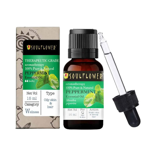 Soulflower Peppermint Essential Oil - (15ml)