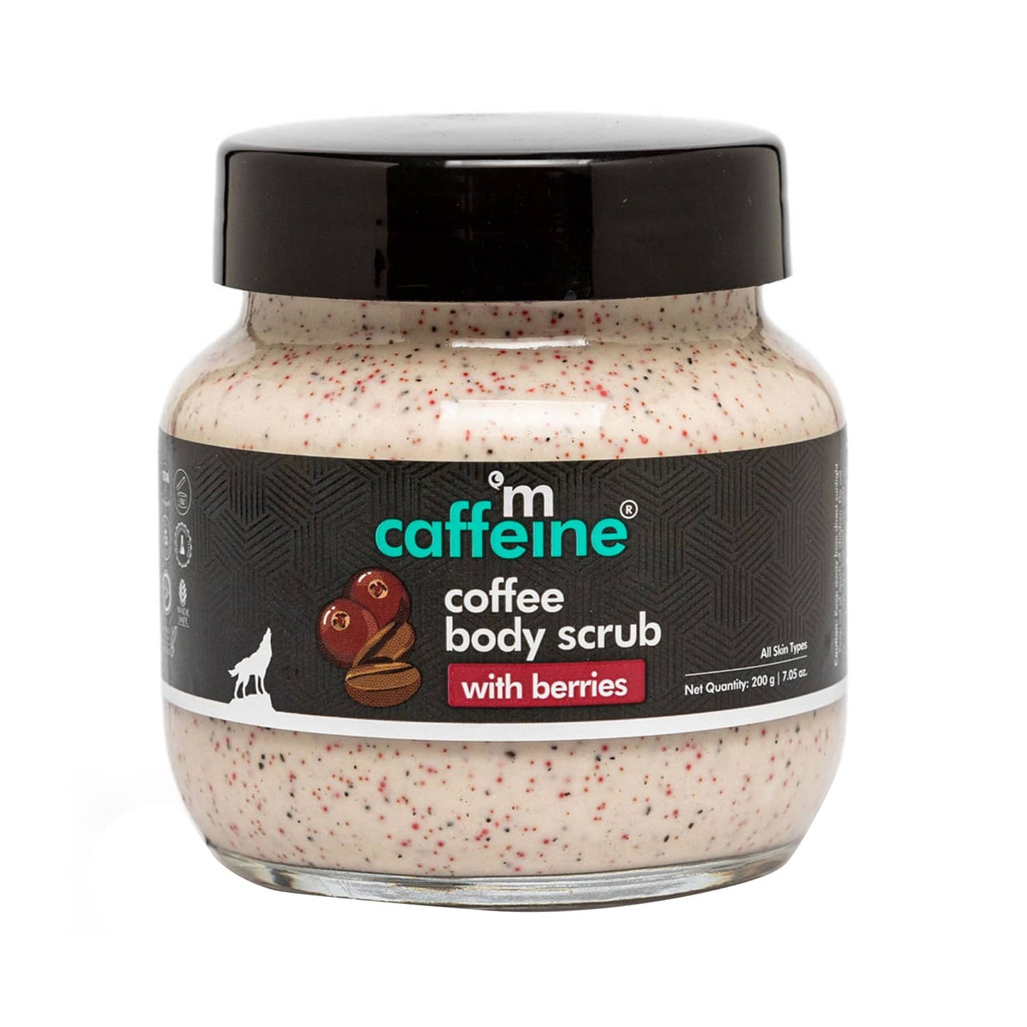 mCaffeine Creamy Coffee Body Scrub with Berries (200g)