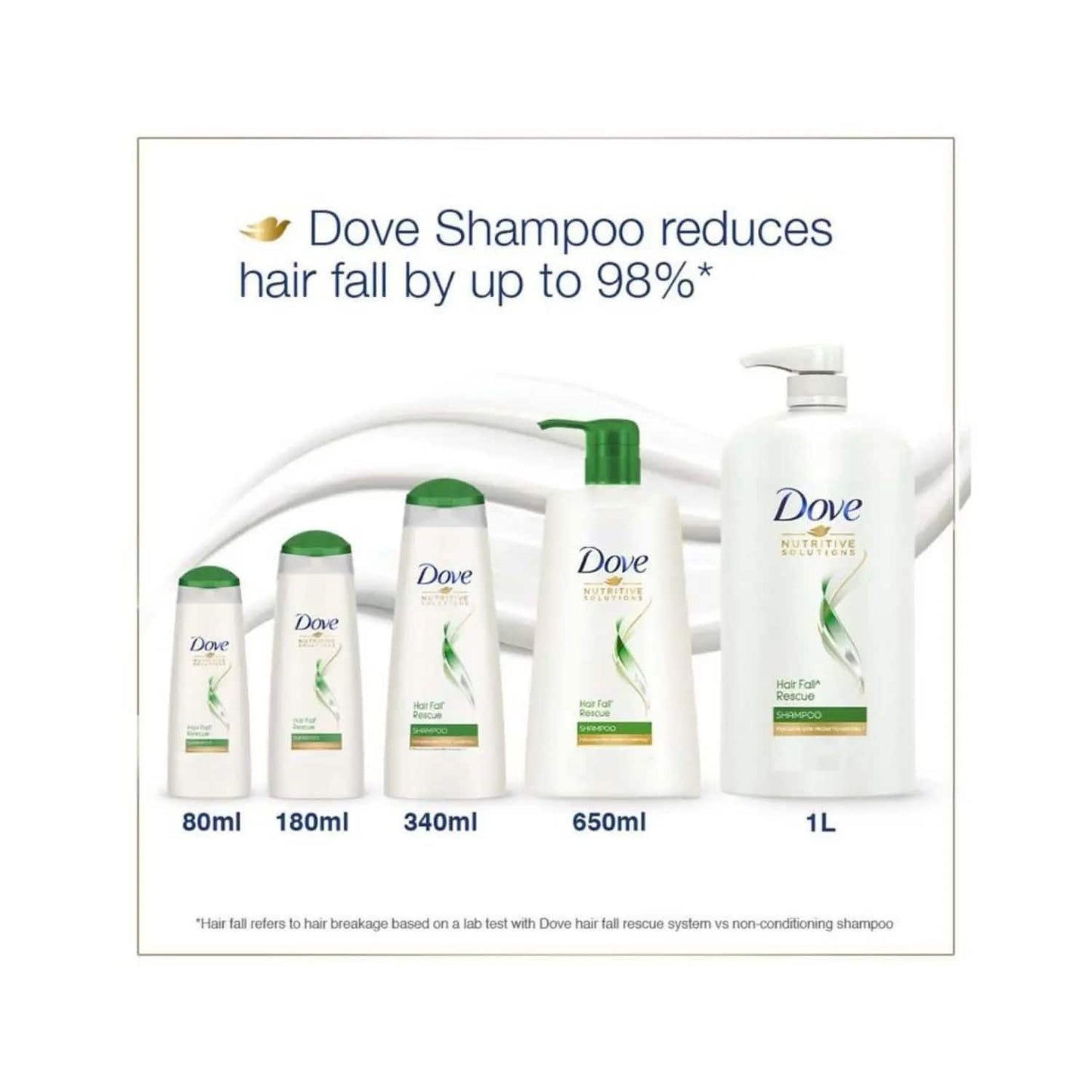 Dove Hair Fall Rescue Hair Shampoo (340ml)