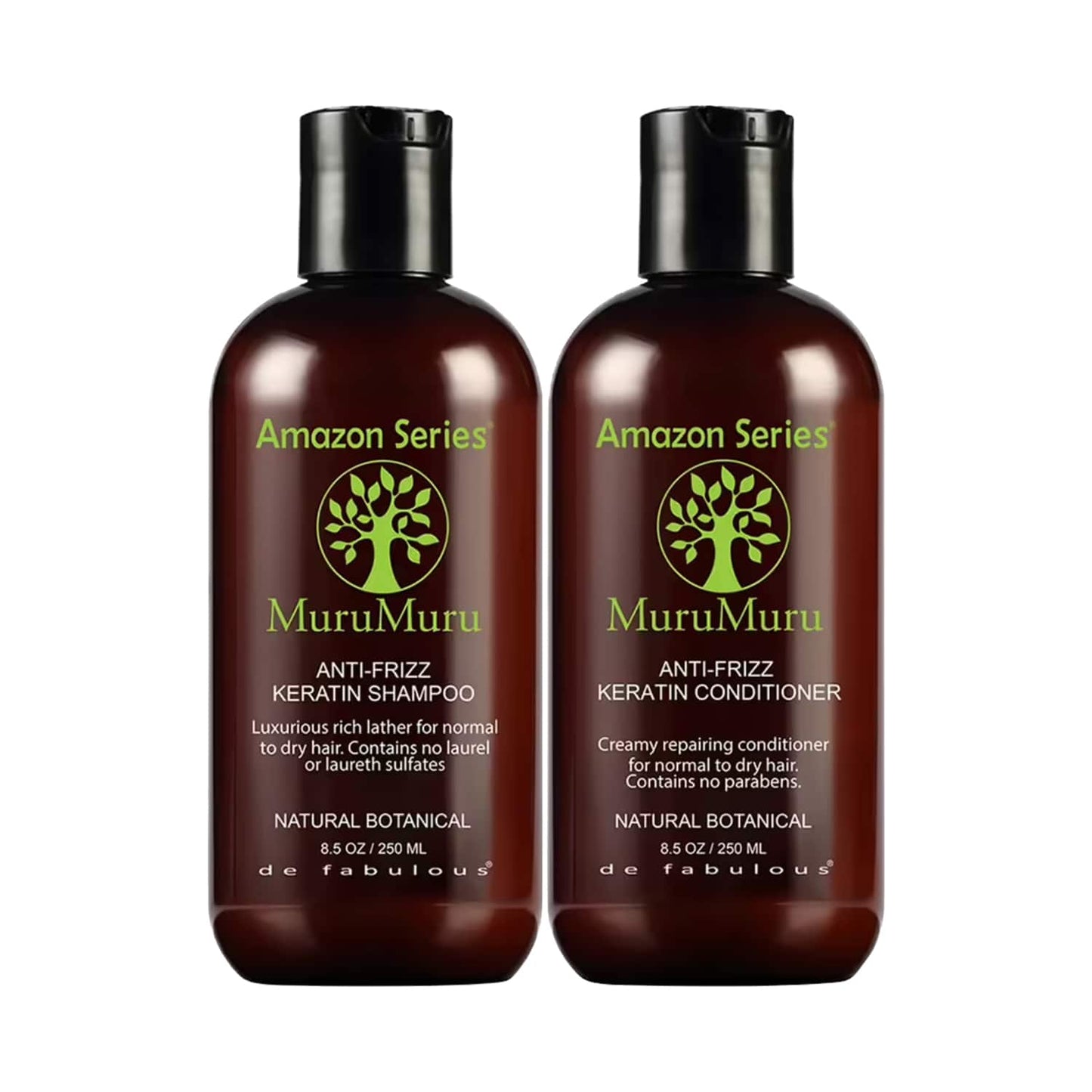 Amazon Series Murumuru Anti Frizz Keratin Shampoo & Conditioner - (2Pcs)