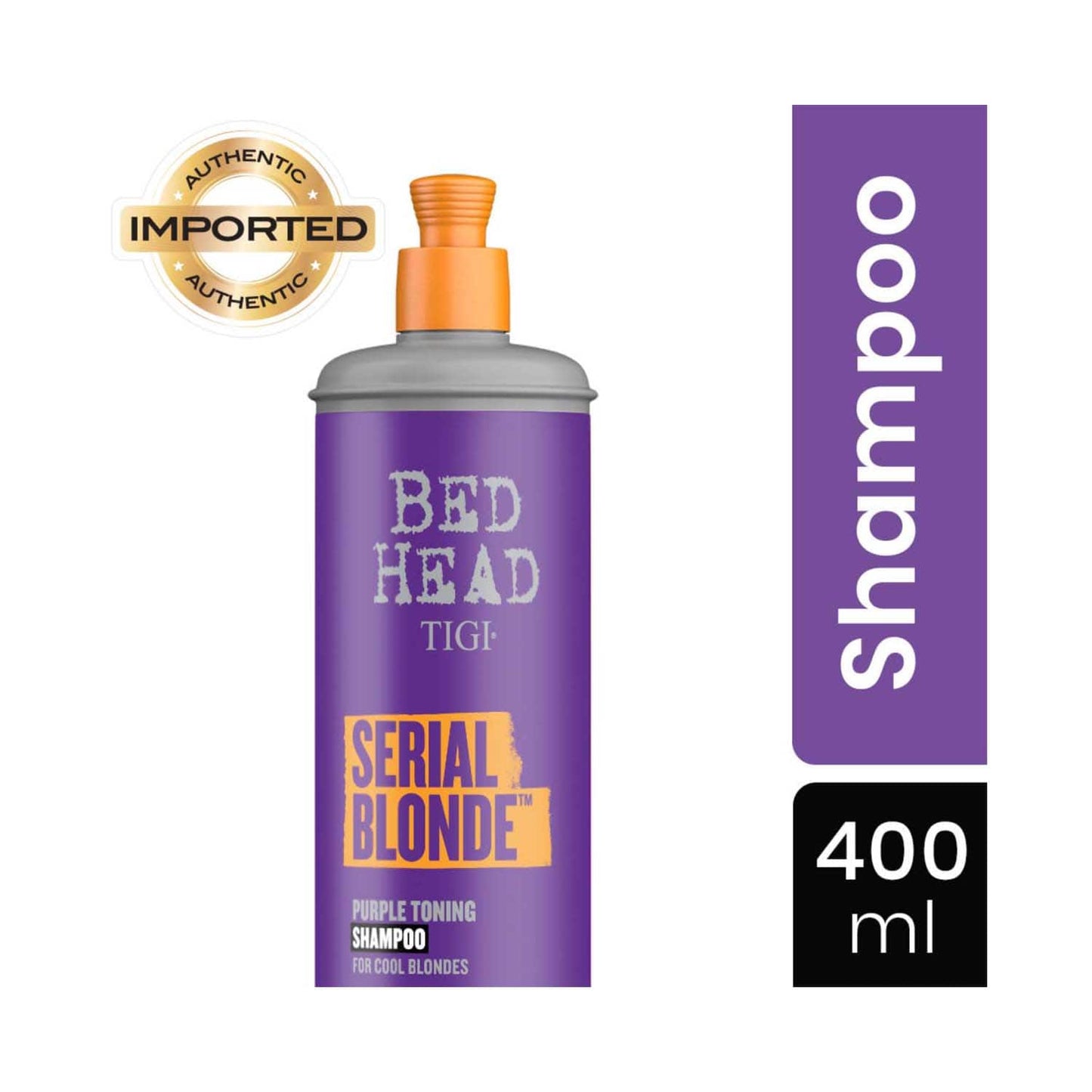 TIGI Bed Head Serial Blonde Purple For Cool Blonde Colored Hair Toning Shampoo (400ml)