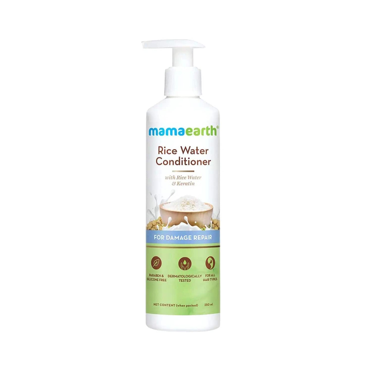 Mamaearth Rice Water Conditioner with Rise Water & Keratin (250ml)