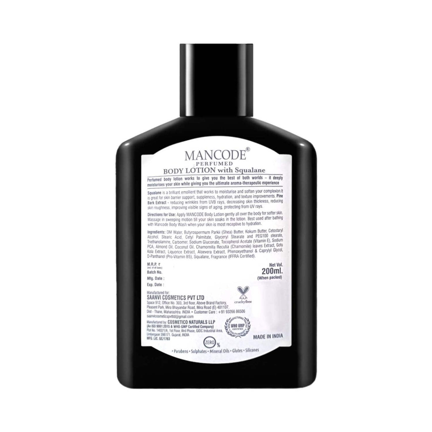 Mancode Aqua Perfume Body Lotion For Men (200 ml)