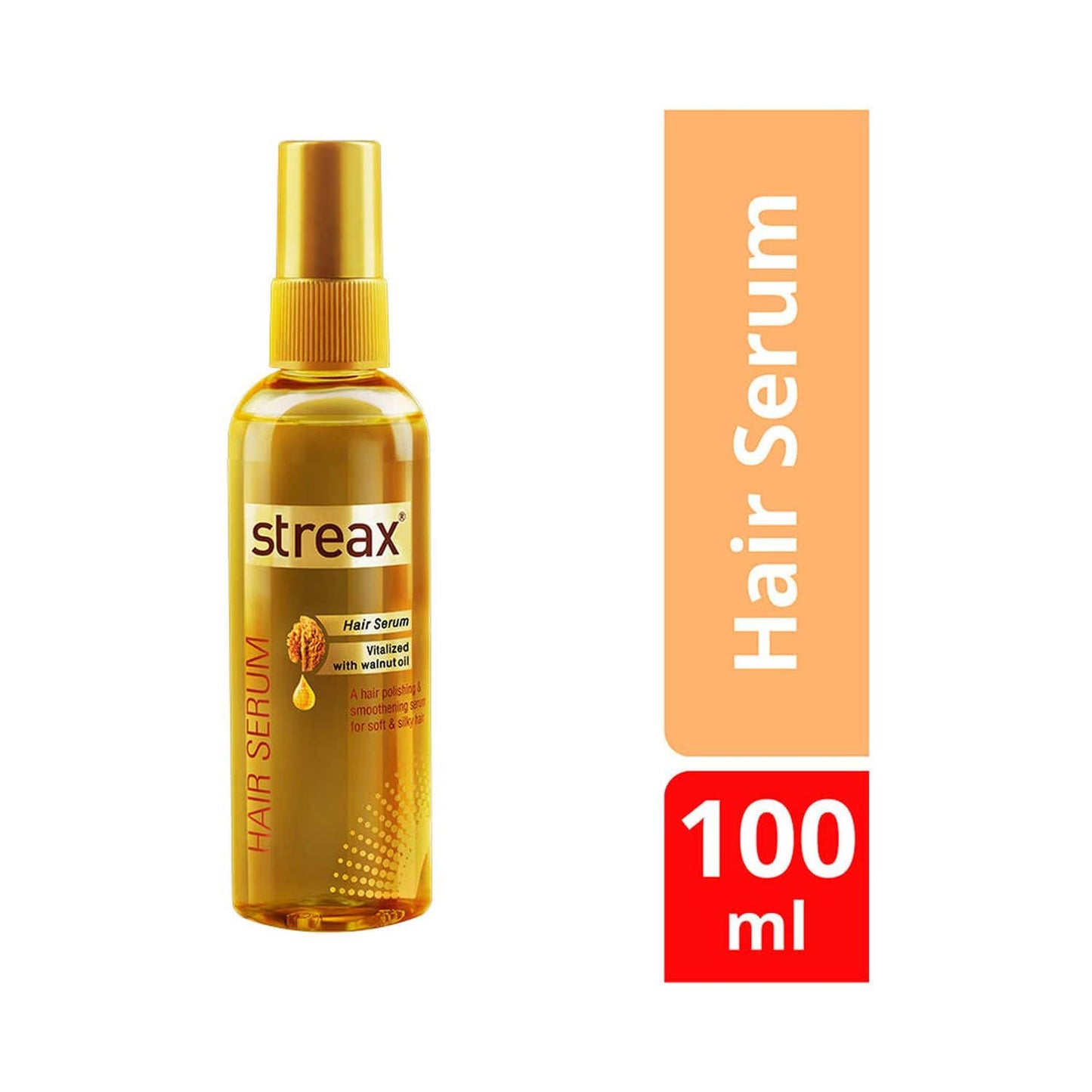 Streax Hair Serum Vitalised With Walnut Oil (100ml)