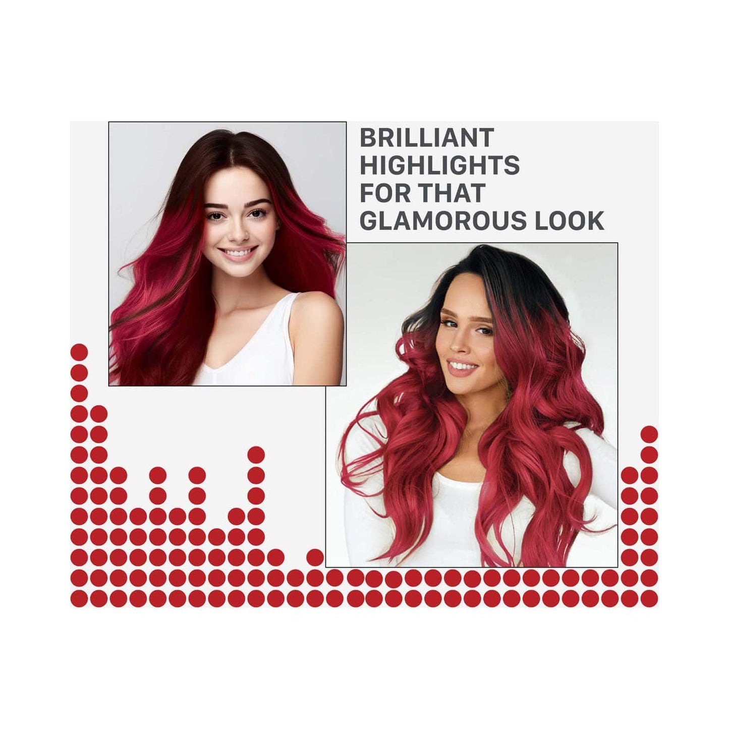 Streax Ultralights Hair Color Highlight Kit - Crimson Red (180 g)