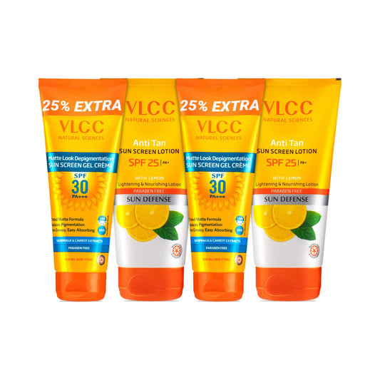 VLCC Anti Tan Sun Screen Lotion SPF 25 & Matte Look SPF 30 PA ++ Sunscreen Combo