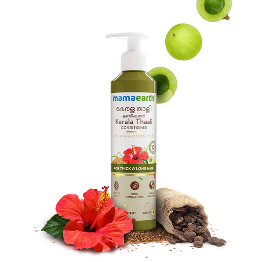 Kerala Thaali Conditioner Hibiscus Amla Reetha & Methi Dana for Smooth Thick & Long Hair (250 ml)