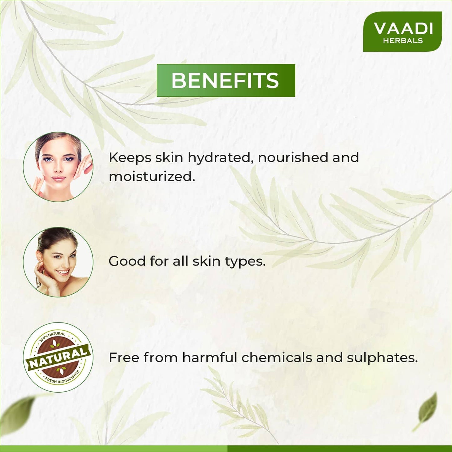 Vaadi Herbals Perky Peach Soap With Almond Oil (75g)